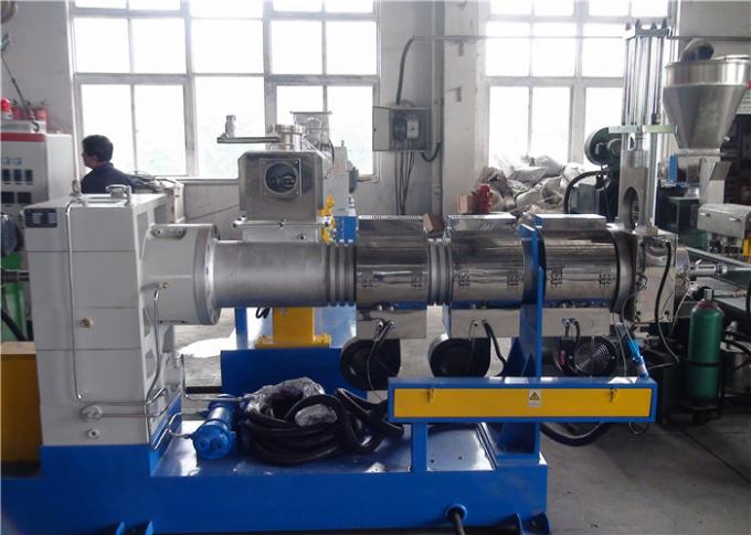 Two Stage Horizontal Plastic Pelletizing Machine For PVC Cable Material ZL75-180