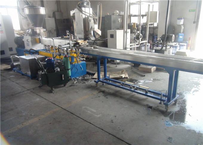 PE PP ABS Polymer Extruder Machine , 75kw Master Batch Making Machine