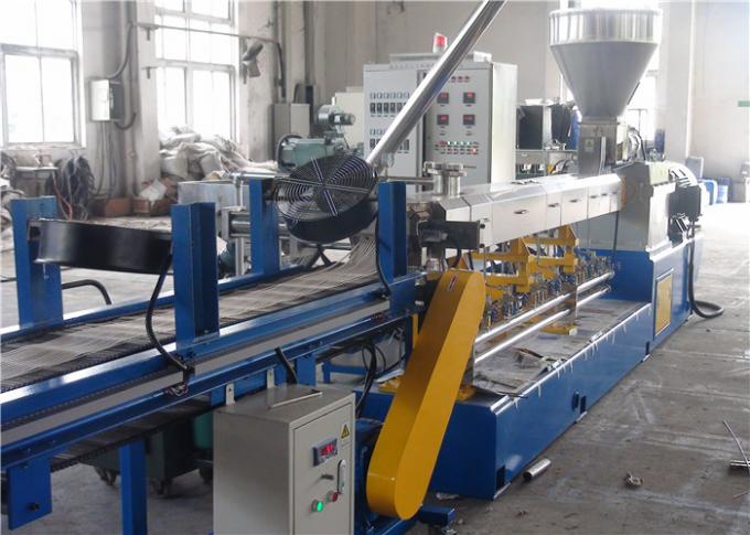 Patates Nişastası Biyobozunur PLA Pelet Yapımı İçin 90kw Çift Vidalı Ekstruder Makinesi