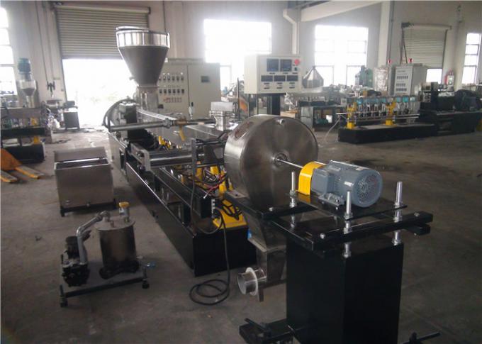 Air Cooling Twin Screw Plastic Extruder, High Speed ​​WPC Extrusion Machine