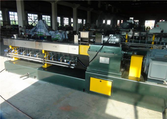Interlock Control Plastic Pelletizing Equipment, Two Screw Extruder Machine