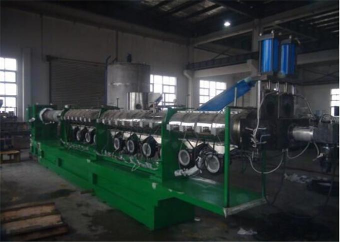 Horizontal Masterbatch Production Line, Single Screw Plastic Extruder Machine