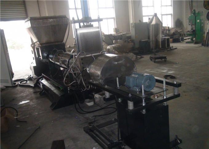 Water Ring Die Face Cutting Single Screw Extruder Machine 22KW Heating Power