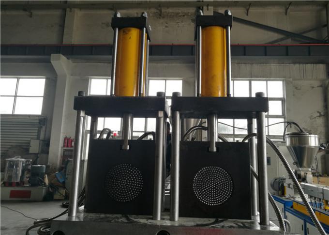 Single - Single Screw Two Stage Extruder Air Cooling Die Face Cutting Way