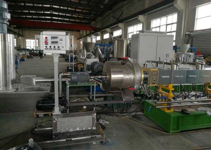 2500kg/h  PE/PP with Caco3 Master Batch Mamchine Water Ring Pelletizing Machine 800rpm Extruder Twin Screw