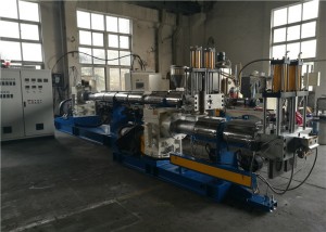 PE PP PVC Film Plastic Recycling Machine Double Stage Extruder Long Span Life