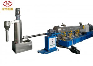 90kw motor HDPE granulator pelletstillverkningsutrustning med vattencykelsystem