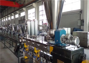 Inneal extruder pellet bio-ruigsinneach fèin-ghluasadach agus so-ruigsinneach 100kg/h Twin Screw Extruder Extruder CE