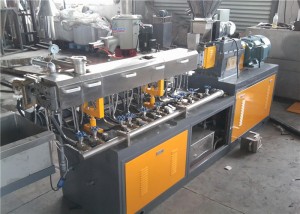 Laboratory Mini Extruder PVC Granulating Kab Nrog Dej Strand Pelletizing System