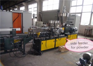 2-15kg/H 20mm Mochini oa Lithako oa Plastiki o Reprocessed, Extruder PVC Machine 7 Zone