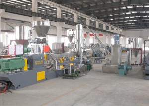 90kw Motor HDPE Granulator Pellet Manufacturing Equipment Mei Water Cycling System