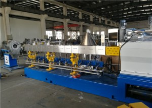 Horizontal PVC Pelletizing Machine Yüksək Torklu İsti Kəsmə İki Vidalı Ekstruder