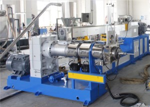 Mașină de extrudare din plastic cu două etape pentru pelete din PVC, capacitate 400-500kg/H