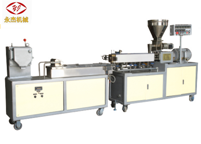 Abrasion Resistant Lab Twin Screw Extruder W6Mo5Cr4V2 Screw Material 5.5kw