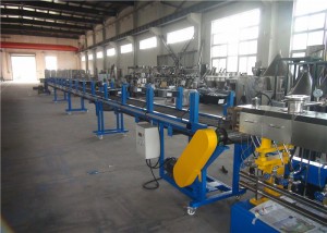 Lanmidon mayi biodégradables plastik i grenn fè machin, PP extruder machin 90kw