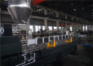 Screw & Barrel Extruder PVC Pelletizing Machine Matakai Uku Isar da iska