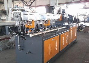 Petele Double dabaru polima extrusion Machine Pẹlu Vacuum Venting System