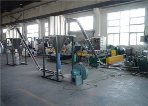 Ob theem Twin Ntsia Hlau Extruder Tshuab Rau PVC Cable Khau Sole Pelletizing SJSL 75B