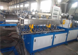 Twin Screw Extruder Water Ring Pelletizer Caco3 Masterbatch-ის წარმოებისთვის