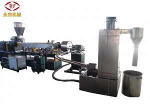 Mesin Extruder LLDPE Pelletizer Cincin Air Dehidrator 2.2kw Kapasitas 30-100kg/Jam