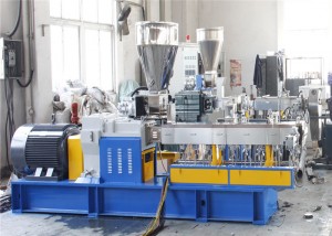 2000kg/h Malmola Mola PVC Grajnetoj Maŝino Duobla Etapo Extruder PVC Pelletizing Maŝino 350kw Motoro