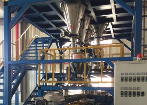 Otomatik manje plastik Masterbatch extruder PP HDPE LDPE LLDPE extrusion machin