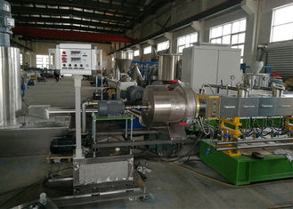 2500kg/h PE/PP ກັບ Caco3 Master Batch Mamchine Water Pelletizing Machine 800rpm Extruder Twin Screw
